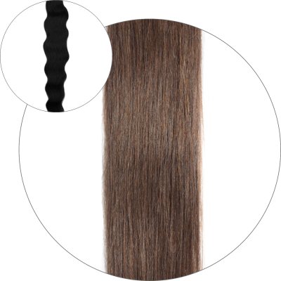Natural wave Ponytail - #6 Mellanbrun