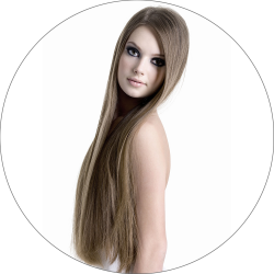 #10 Lysebrun, 50 cm, Loop Hair