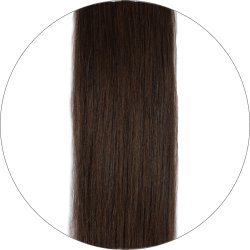 #2 Mørkebrun, 60cm, 50g , Tape Extensions, Double drawn