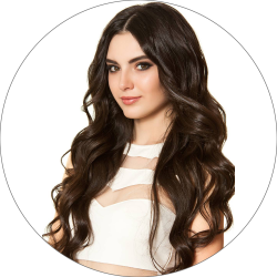 #2 Mørkebrun, 55cm, 220g, Clip-on Extensions Volume