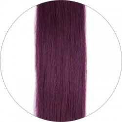 #530 Mørk vinrød, 60cm, 120g, Clip-on Extensions