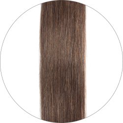#6 Mediumbrun, 50 cm, Injection, Double drawn Tape Extensions