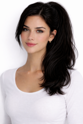 #1 Sort, 50cm, 90g, Ponytail