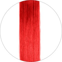 #64 Klar Rød, 60cm, 50g , Tape Extensions, Single drawn