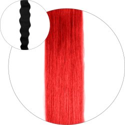 #Rød, 50 cm, Natural wave Ponytail