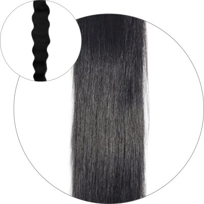 #1 Sort, 50 cm, Natural wave Ponytail