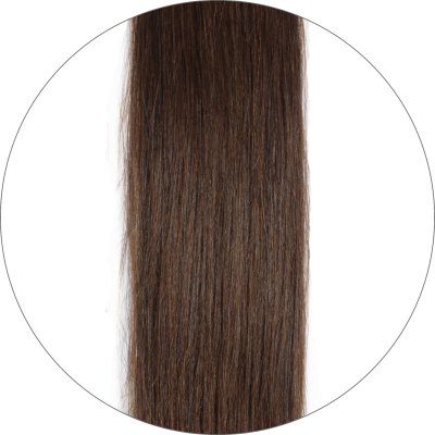 #4 Sjokoladebrun, 55cm, 220g, Clip-on Extensions Volume