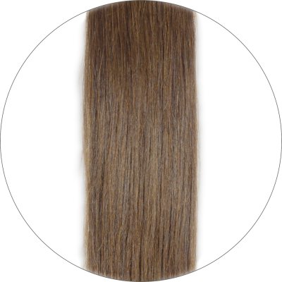 #8 Brun, 30 cm, Tape Extensions, Double drawn