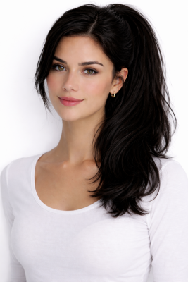 #1 Sort, 60cm, 100g, Ponytail